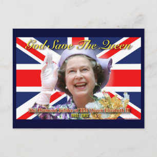No.1 Elizabeth för HM drottning diamantjubileum Vykort