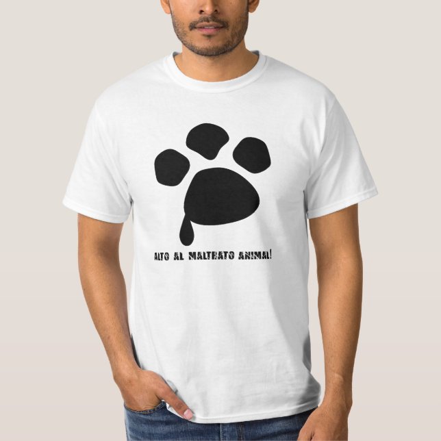 NO AL MALTRATO ANIMAL T-SHIRT (Framsida)