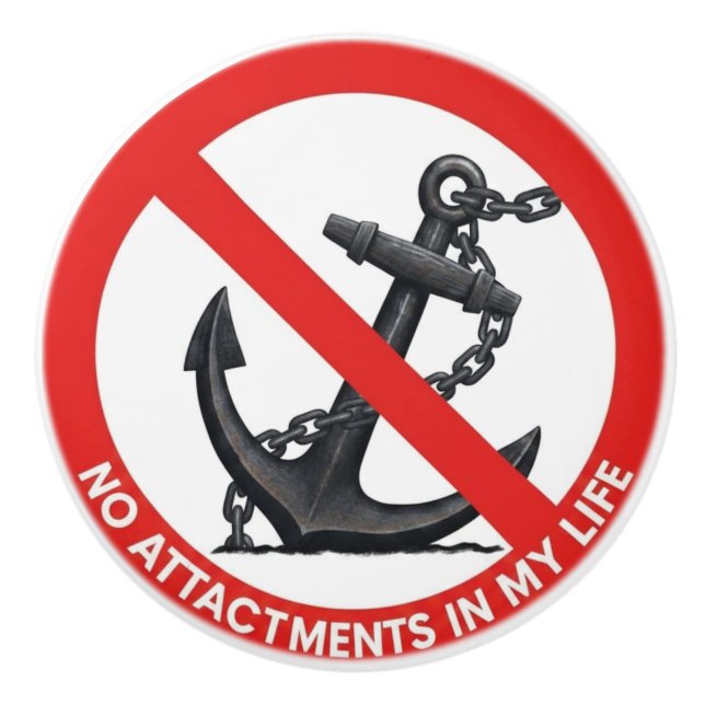 No attachments in my life knopp (Framsidan)