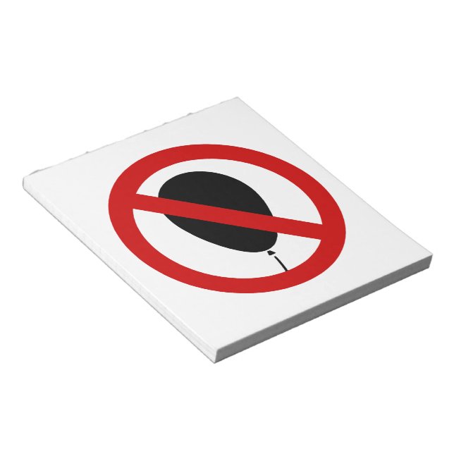 NO Balloon ⚠ Thai-⚠ Anteckningsblock (Vinklad)