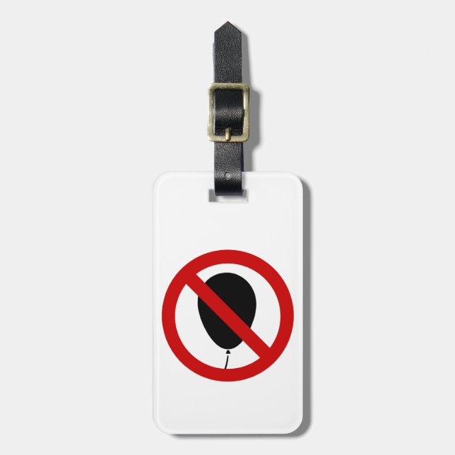NO Balloon ⚠ Thai-⚠ Bagagebricka (Vertikal Framsida)