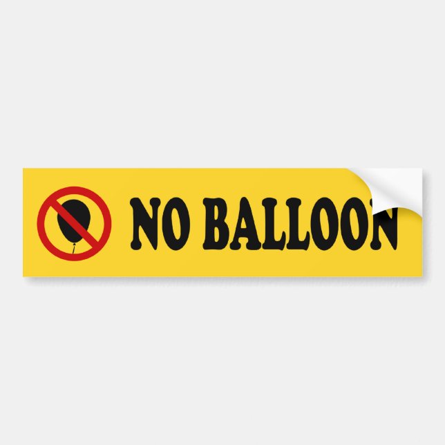 NO Balloon ⚠ Thai-⚠ Bildekal (Framsidan)