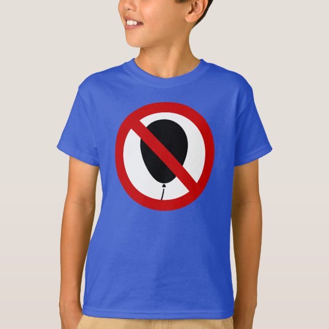 NO Balloon ⚠ Thai-⚠ T-shirt (Framsida)