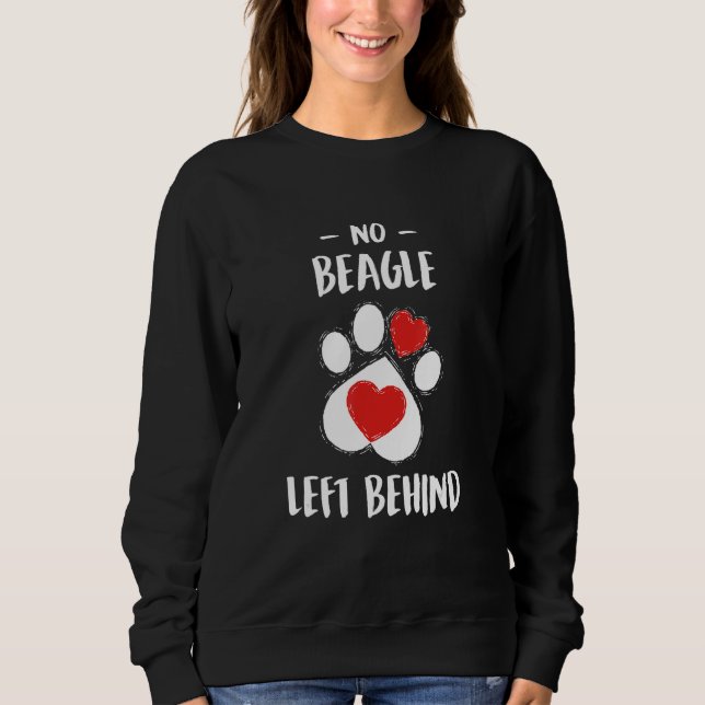No Beagle Left Behind Dog Walker  Dog Walking Humo T Shirt (Framsida)