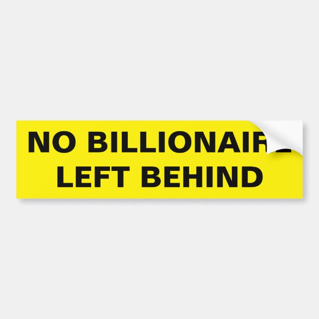 NO BILLIONAIRE LEFT BEHIND BILDEKAL (Framsidan)