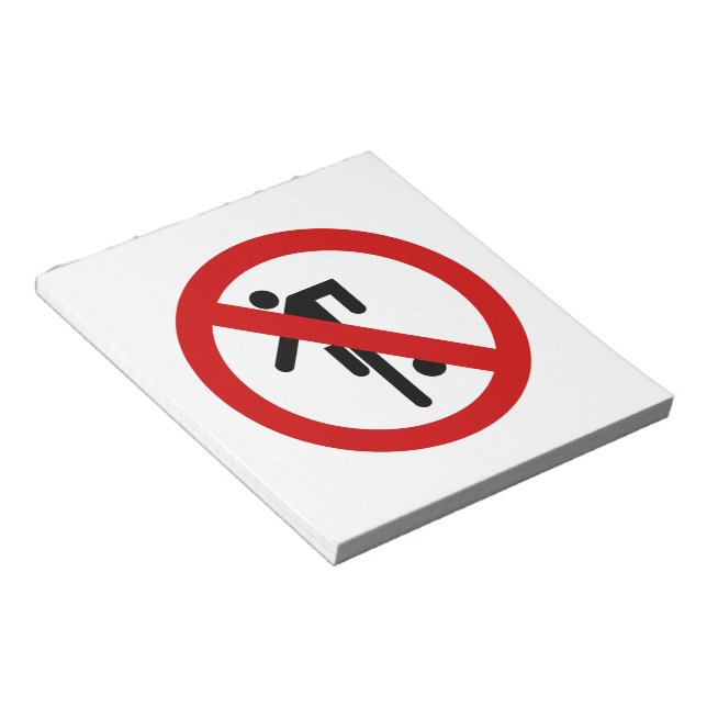NO Boll Games ⚠ Thai Park Sign ⚠ Anteckningsblock (Vinklad)