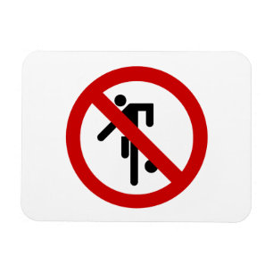 NO Boll Games ⚠ Thai Park Sign ⚠ Magnet