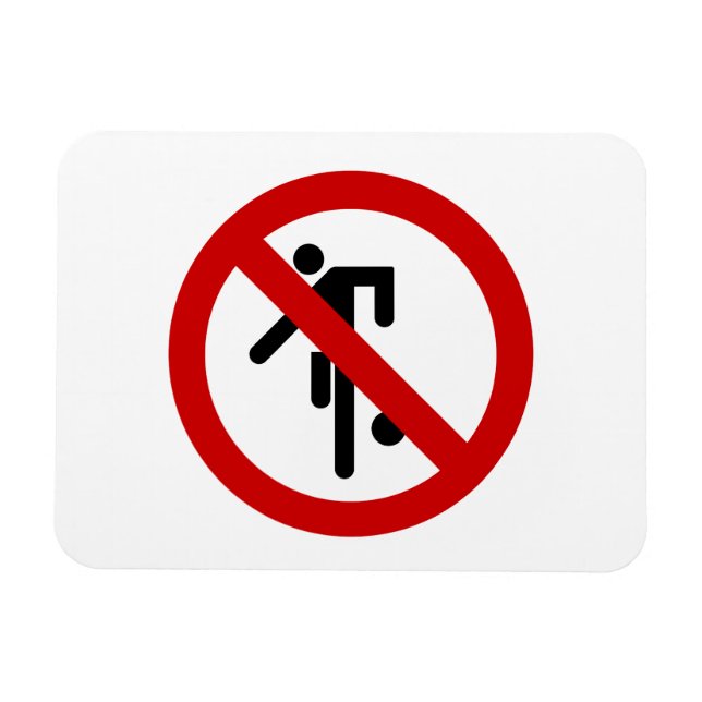 NO Boll Games ⚠ Thai Park Sign ⚠ Magnet (Horisontell)