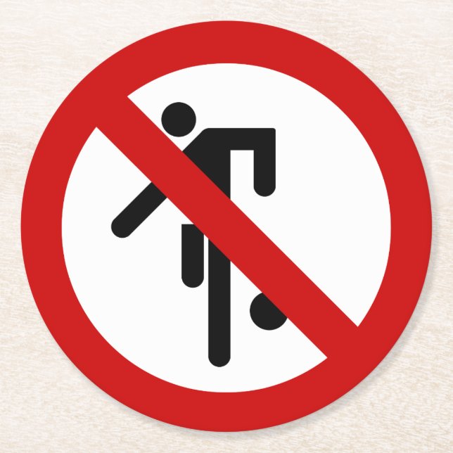 NO Boll Games ⚠ Thai Park Sign ⚠ Underlägg Papper Rund (Framsidan)
