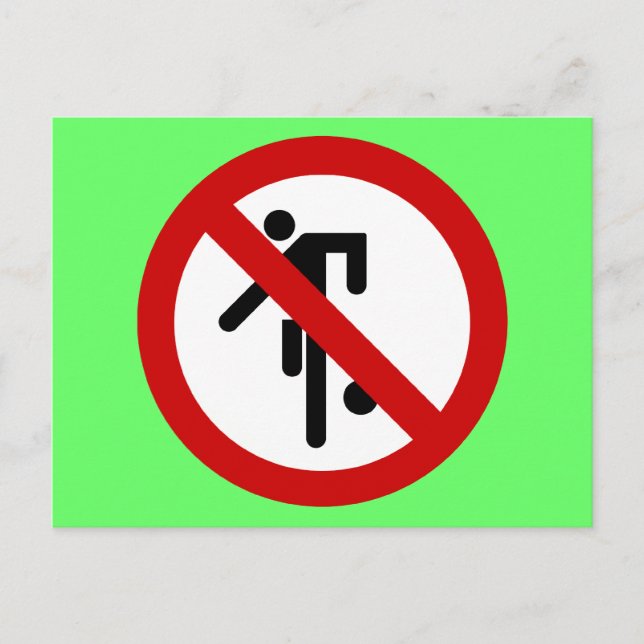 NO Boll Games ⚠ Thai Park Sign ⚠ Vykort (Framsida)