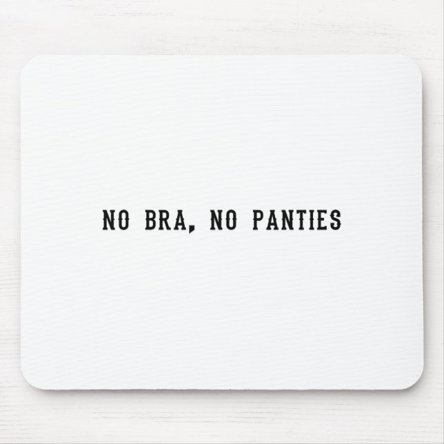 No Bra No Panties Funny Adult Womens  Musmatta (Framsidan)
