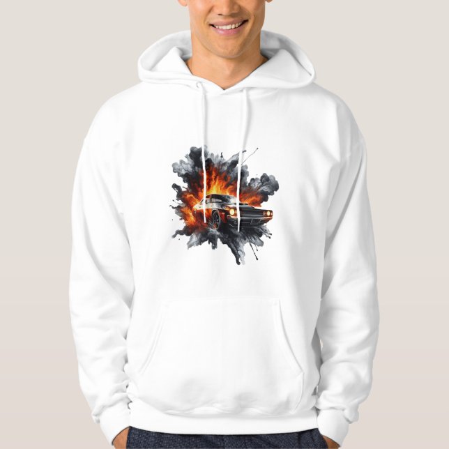 No Brakes. Just Blaze TShirt  Hoodie (Framsida)