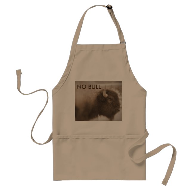 No Bull ~American Buffalo BBQ Apron Förkläde (Framsidan)