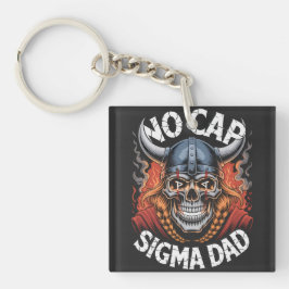 No Cap Sigma Dad Viking Skull Tee for Fathers