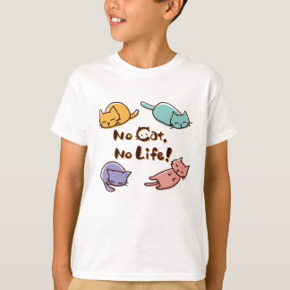 No Cat No Life! / Cute Loose Cat Illustration with T Shirt
