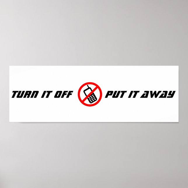 No cell phone poster (Framsidan)