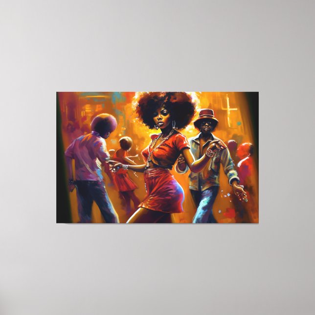 No Chance, Black Art, African American Canvastryck (Framsida)