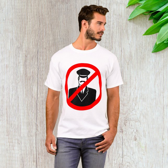 No Chauffeur Allowed Symbol Funny Warning T Shirt (Skapare uppladdad)