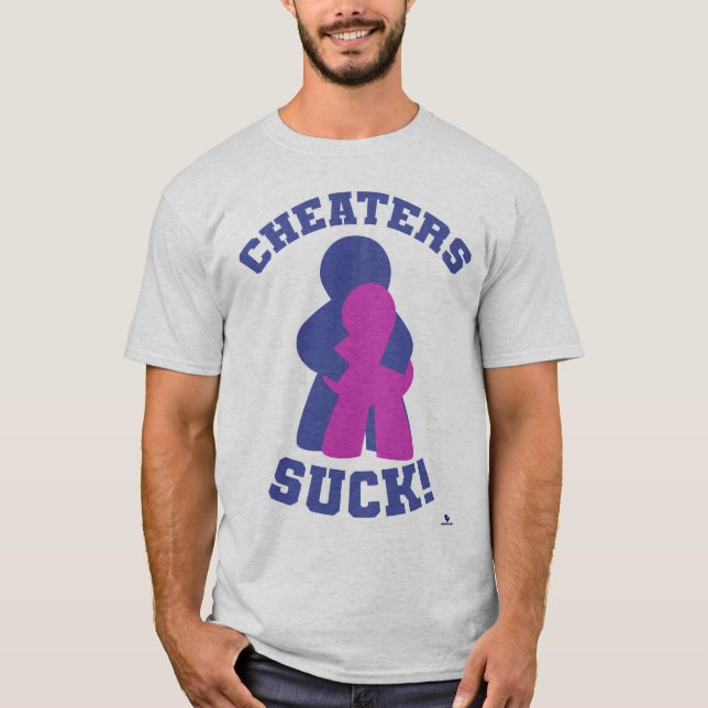 No Cheaters Funny Board Gamer Design T Shirt (Framsida)