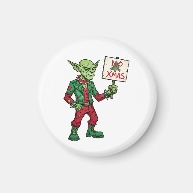 No Christmas – Rebel Alien Style Magnet (Framsidan)