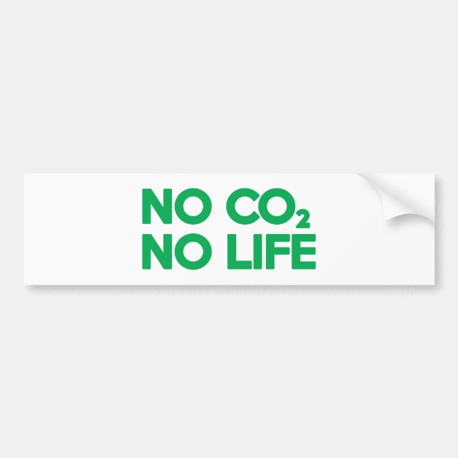 NO CO2 NO LIFE BILDEKAL (Framsidan)