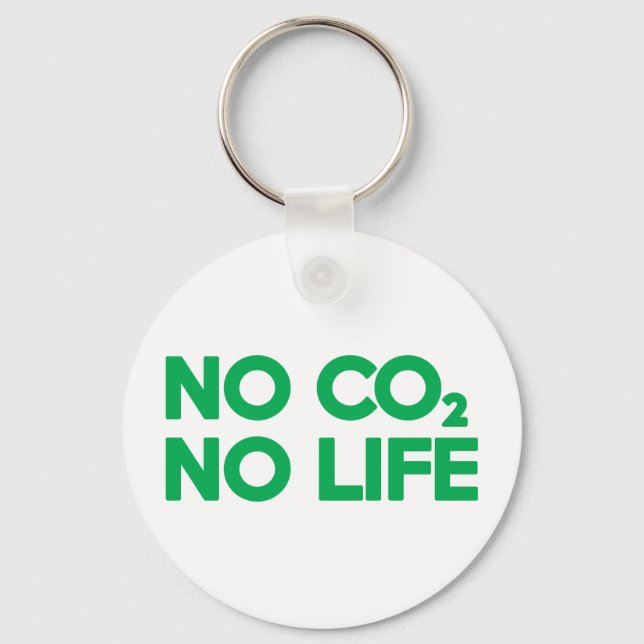 NO CO2 NO LIFE NYCKELRING (Framsida)