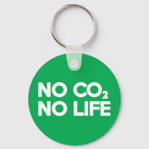 NO CO2 NO LIFE NYCKELRING