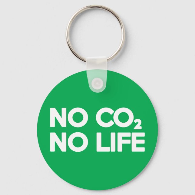 NO CO2 NO LIFE NYCKELRING (Framsida)