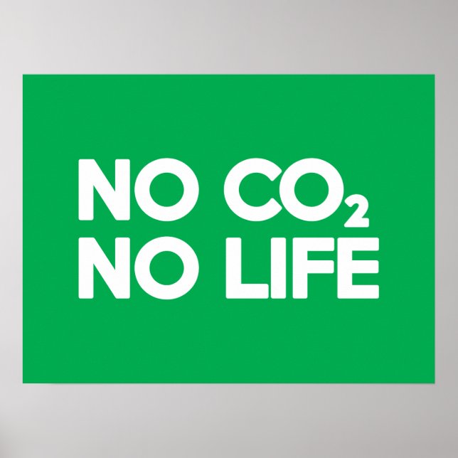 NO CO2 NO LIFE POSTER (Framsidan)