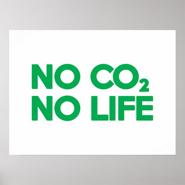 NO CO2 NO LIFE POSTER (Framsidan)