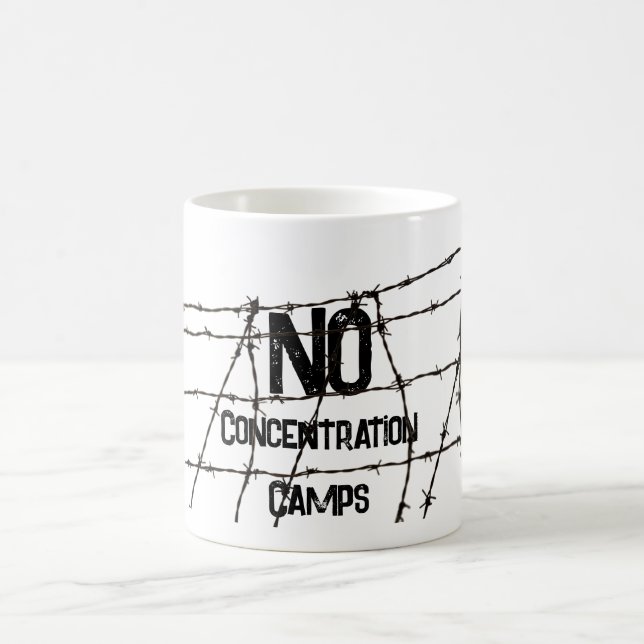 No Concentration Camps Coffee Mug Kaffemugg (Center)