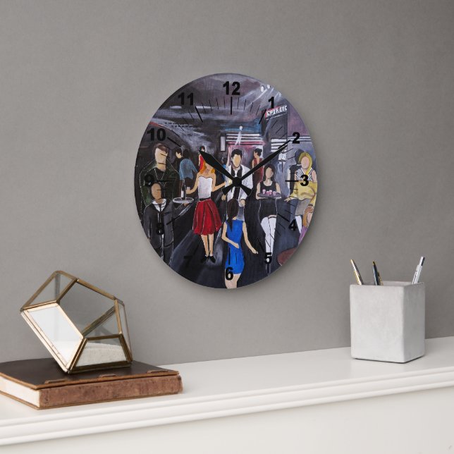 No Control Painting by Alfred Fox Stor Klocka (Kontor)