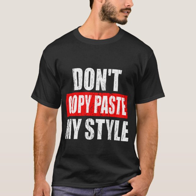 No copies mi estilo t shirt (Framsida)
