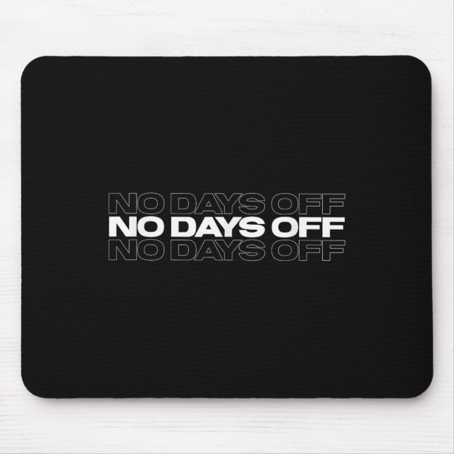No Days Off Bodybuilding Gift Motivational Quote G Musmatta (Framsidan)