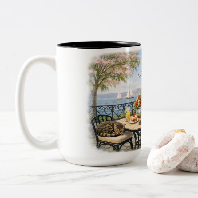 No disturbances, please! Två-Tonad mugg (Med munk)