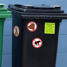 No Dog Poop Klistermärken
