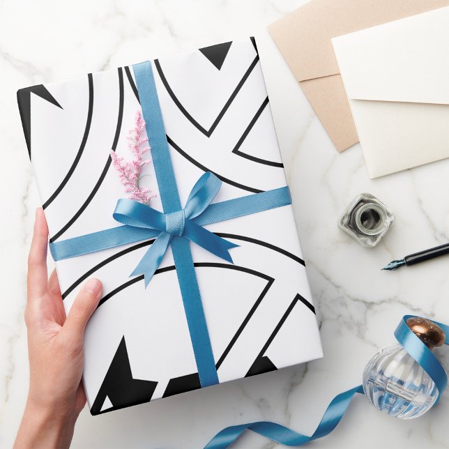 No Dogs Allowed Bold Black and White Symbol Presentpapper (Skapare uppladdad)