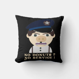 "NO DONUTS, NO SERVICE", lustig polis Kudde