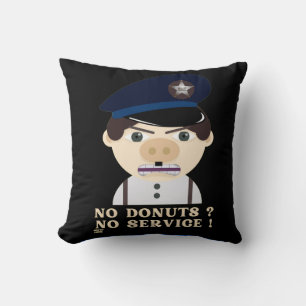 "NO DONUTS, NO SERVICE", lustig polis Kudde