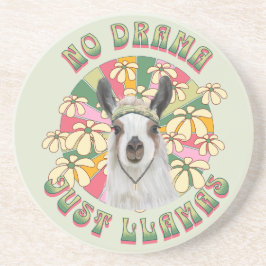 No Drama Just Llamas - Cute Boho Llama Underlägg