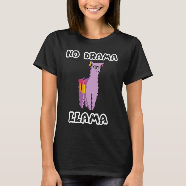 No Drama Llama   Animal  s T Shirt (Framsida)