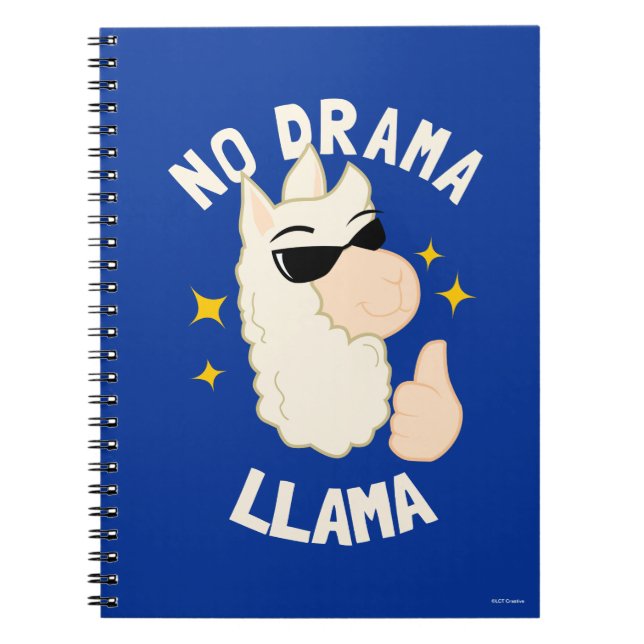 No Drama Llama Anteckningsbok (Framsidan)
