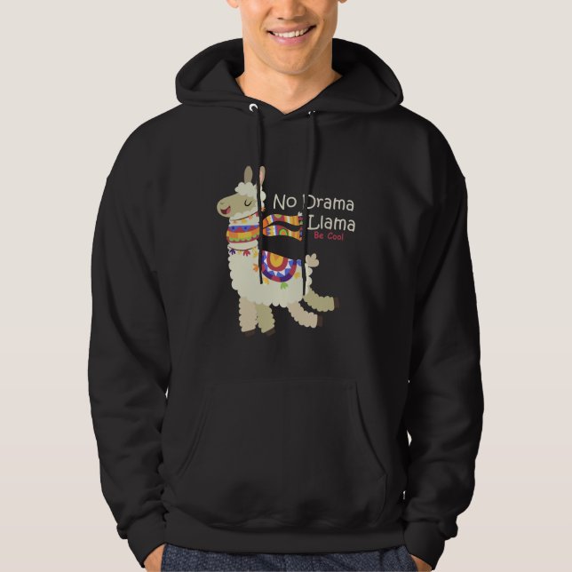 No Drama Llama Hoodie (Framsida)
