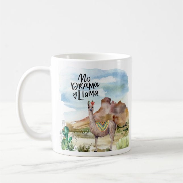 No Drama Llama Kaffemugg (Vänster)