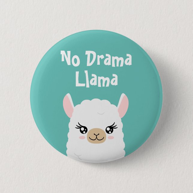 No Drama Llama Knapp (Framsida)