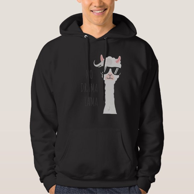 No Drama Llama Llama Hoodie (Framsida)