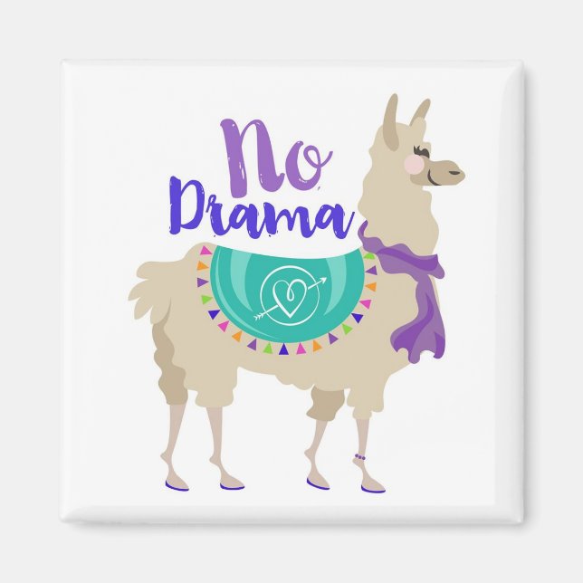 No Drama Llama Magnet (Framsidan)