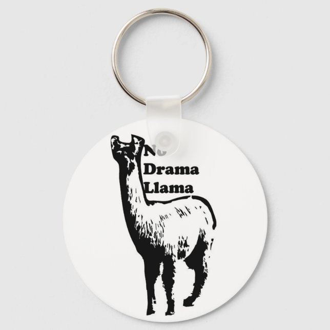 No Drama Llama Nyckelring (Framsida)