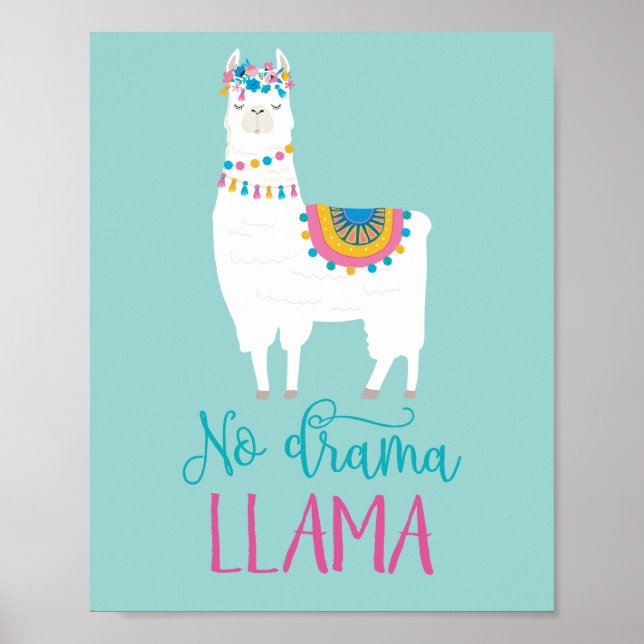No Drama LLAMA Poster (Framsidan)