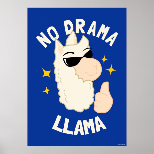 No Drama Llama Poster (Framsidan)